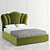 Vary Bed Collection Panel Bed 3D model small image 2