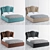 Vary Bed Collection Panel Bed 3D model small image 4