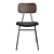 Walnut Back Dining Chairs (Set of 2) 3D model small image 2