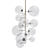 Eichholtz Ezra Nickel Chandelier 3D model small image 1