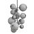 Eichholtz Ezra Nickel Chandelier 3D model small image 2