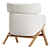 Sleek Cordial StudioF Armchair 3D model small image 2