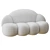 Sleek Cloud Sofa Bed 3D model small image 2