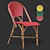 Classic Rattan Woven Dining Chair 3D model small image 4