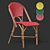 Classic Rattan Woven Dining Chair 3D model small image 5