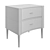 Sleek Percy Bedside Table 3D model small image 2