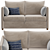 Modern Modular Mons Wagon Sofa 3D model small image 2