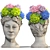 Russian Face Vase Decoration Sculpture 3D model small image 2