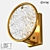 Modern Metal and Glass Wall Sconce 3D model small image 1