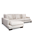 Lounging Elegance: Modular Comfort Sofa 3D model small image 3