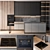 Modern Kitchen Cabinet Set with Bosch and Brizo Appliances 3D model small image 1