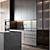 Modern Kitchen Cabinet Set with Bosch and Brizo Appliances 3D model small image 4
