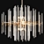 Modern Metal Glass Chandelier Fixture 3D model small image 1