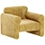 Title: Gala Reverse Roll Armchair 3D model small image 2