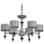 Elegant Aployt Hortens Chandelier Fixture 3D model small image 2