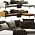 Italian Michel Sofa 3D Model 3D model small image 1