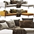 Italian Michel Sofa 3D Model 3D model small image 5