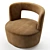 Modern Millie Swivel Accent Chair 3D model small image 5