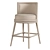 Barbara Barry Swivel Rattan Barstool 3D model small image 7