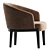 Elegant Molteni Chelsea Armchair 2017 3D model small image 2