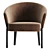 Elegant Molteni Chelsea Armchair 2017 3D model small image 5