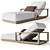 RH Belize Teak Chaise Lounger 3D model small image 1