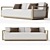RH Belize Teak Modern Sofa 3D model small image 4