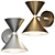 Abstract Hourglass LED Wall Sconce. 3D model small image 2