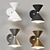 Abstract Hourglass LED Wall Sconce. 3D model small image 5