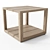 RH Belize Teak Side Table - Rustic Elegance 3D model small image 1