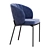 Modern Prado Dining Chair Design 3D model small image 4