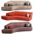 Modern Korduda Sofa Design 3D model small image 1