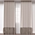 Modern Curtain Model FBX OBJ 3D model small image 1