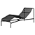 Urban Elegance: Palissade Chaise Longue 3D model small image 3