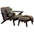 Baxston Chair and Ottoman Set 3D model small image 2