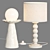 Organic Shapes Naturalist Table Lamp 3D model small image 3