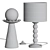 Organic Shapes Naturalist Table Lamp 3D model small image 4