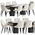 Elegant Chipman Chair Dining Set 3D model small image 1