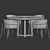 Modern Rimo Chair Concorde Set 3D model small image 4