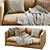 Modern Leather Sofa Model HAY 3D model small image 4