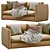 Modern Leather Sofa Model HAY 3D model small image 7