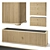 Modern Sliding Door Storage Cabinet 3D model small image 2