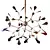 Vibrant Agate Firefly LED Chandelier 3D model small image 3