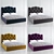 Vary Bed K70-B08 Microvelvet 160x200 3D model small image 4