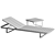 Zen Teak Sun Lounger Set 3D model small image 2