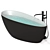 Besco Goya B&W Freestanding Bathtub 3D model small image 3