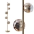 Elegant Metal Glass Floor Lamp 3D model small image 1