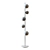 Elegant Metal Glass Floor Lamp 3D model small image 2