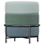 Halmar PICOLO Green Ottoman 3D model small image 1