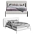 Minimalistic HIRO Bed Frame 3D model small image 2